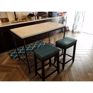 Copper Grove Willamette Blue Counter Stool