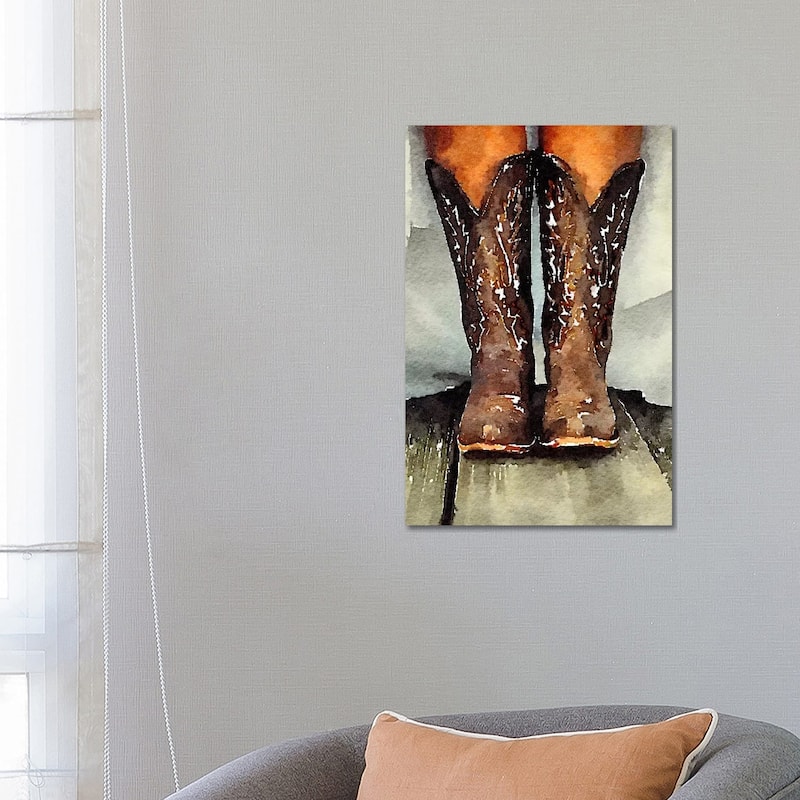 iCanvas "Married With My Boots On" by Heather Offord Canvas Print - 26x18x1.5