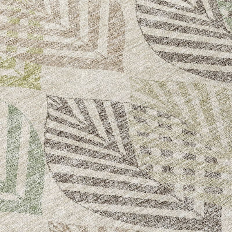 HomeRoots Floral Transitional Rectangle Outdoor Rug