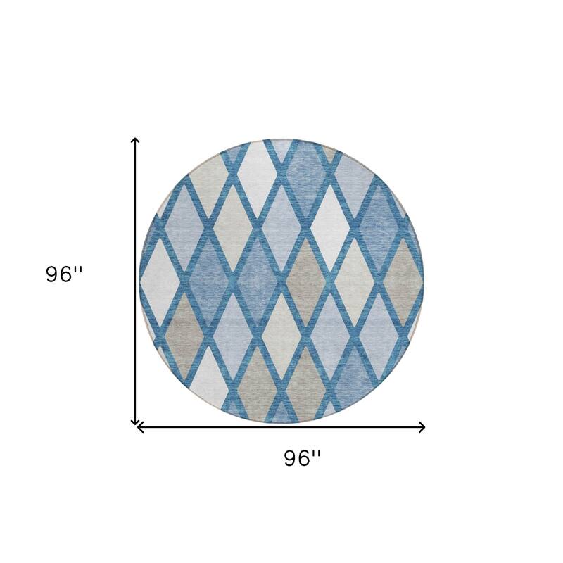HomeRoots Geometric Transitional Rectangle Outdoor Rug