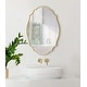 preview thumbnail 14 of 70, Kate and Laurel Leanna Scalloped Oval Wall Mirror