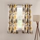 preview thumbnail 46 of 55, Lush Decor Leah Room Darkening Curtain Panel Pair 45" x 52" - Yellow/Grey