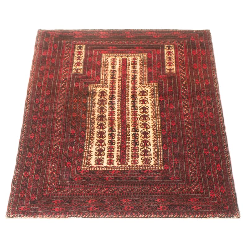 Teimani Beige Rug 3'2" x 5'2" - 3'2 x 5'2