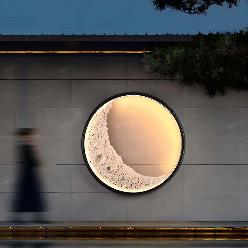 3D Moon Indoor & Outdoor Wall Lamp, Moon Lamp