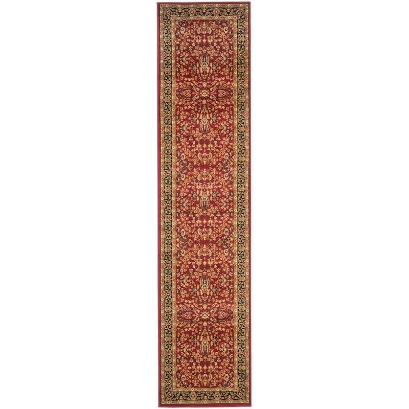 SAFAVIEH Lyndhurst Fulgencia Traditional Bordered Oriental Area Rug - 2'3" x 22' Runner - Red/Black