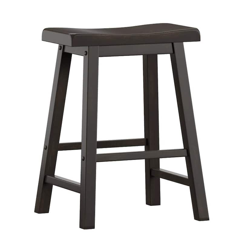 Salvador II Counter Backless Stools (Set of 2) by iNSPIRE Q Classic - Black