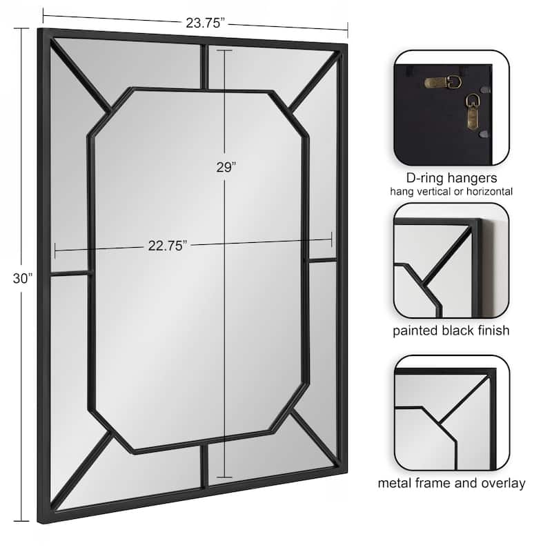 Kate and Laurel Ardithe Rectangle Wall Mirror