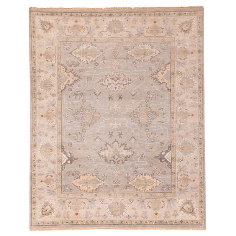 ECARPETGALLERY Hand-knotted Jules Serapi Grey Wool Rug - 8'0 x 9'10