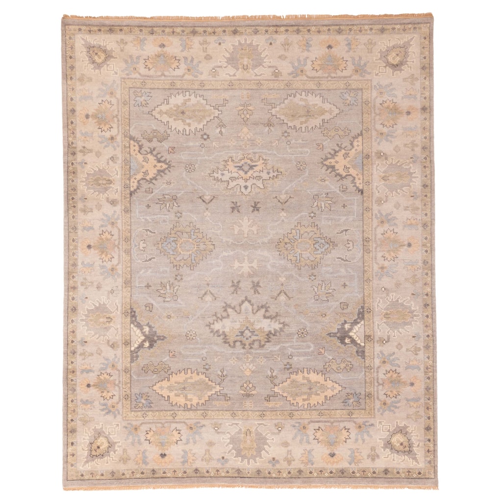 ECARPETGALLERY Hand-knotted Jules Serapi Grey Wool Rug - 8'0 x 9'10