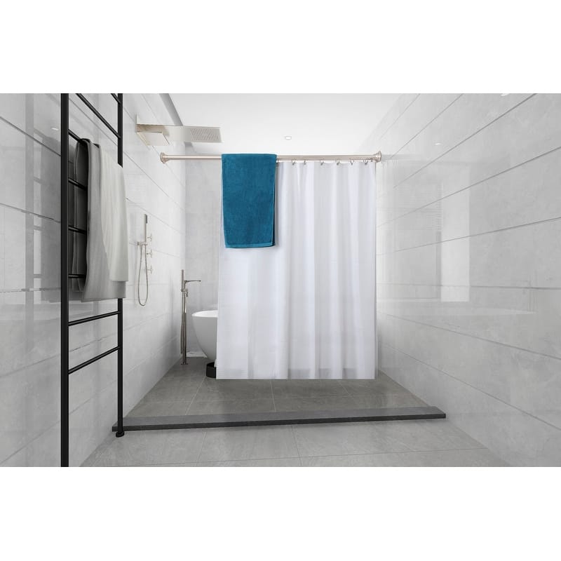 Utopia Alley Adjustable 72-Inch Double Shower Curtain Tension Rods - Rust-Proof Aluminum with Rubber End Cap