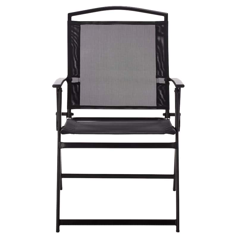 SAFAVIEH Outdoor Living Alvin Folding Chair (Set of 2) - 22"W x 25"D x 36"H