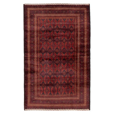 Teimani Red Rug 3'11" x 6'4" - 3'11 x 6'4