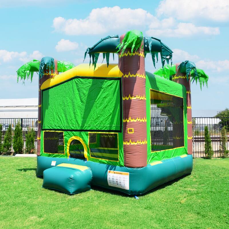 JumpOrange Tropical Aloha Commercial Grade Bounce House for Kids (with Blower)