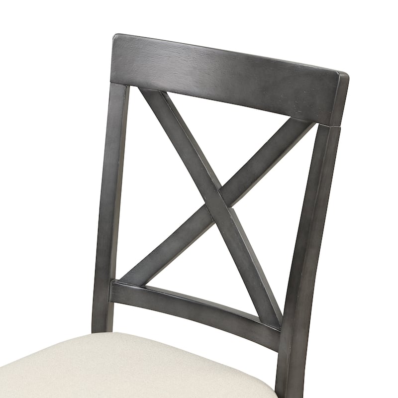 5-Piece Modern Wooden Dining Set with Round Table & Chairs