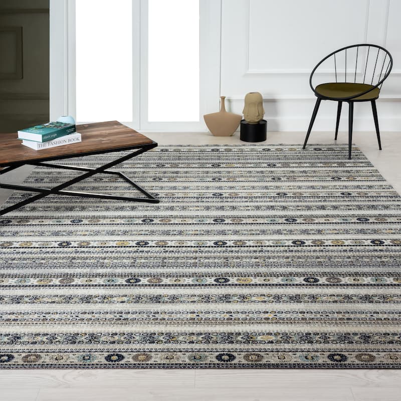 N Natori 24-Seven Outdoor/Indoor Tribal Southwestern Area Rug