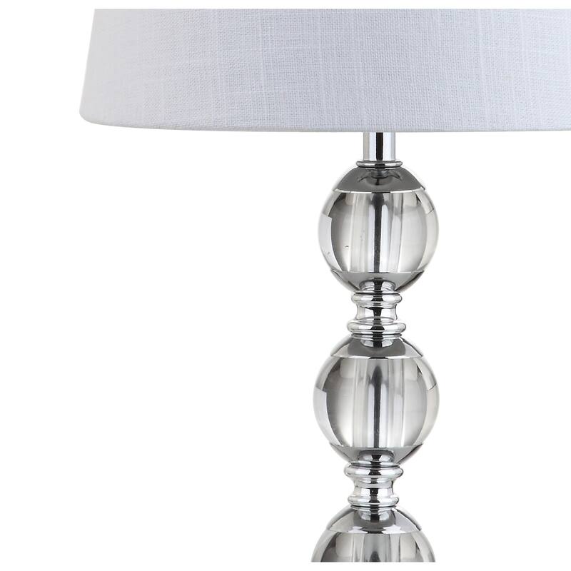 Layla 20" Crystal Mini LED Table Lamp, Clear/ Chrome by JONATHAN Y