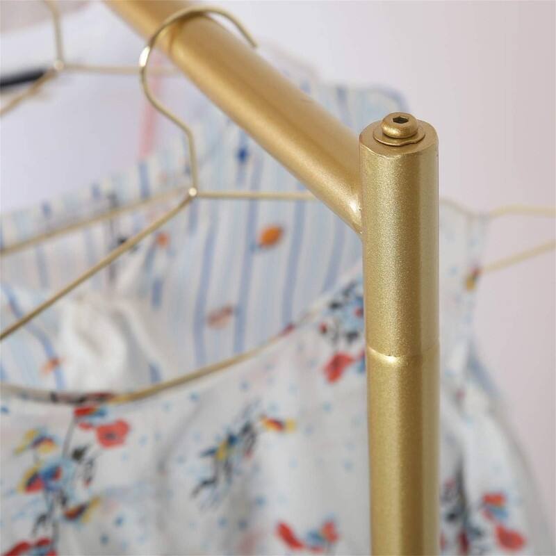 Gold Clothing Rack with Shelf Heavy Duty - 15.7"D x 59"W x 63"H