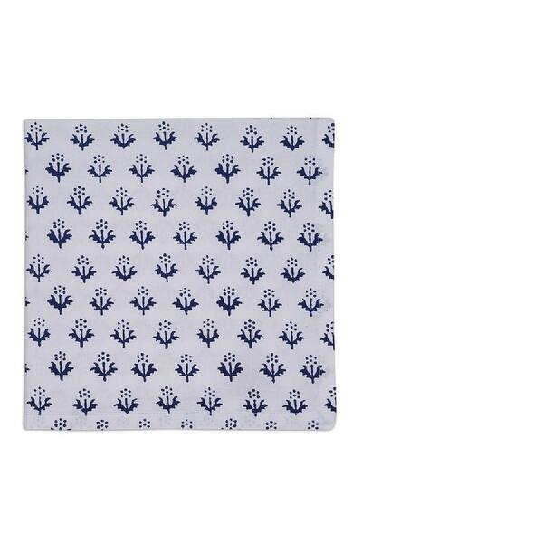 Shop Set Of 4 Decorative Blue Indigo Prints Cotton Lunch Or Dinner