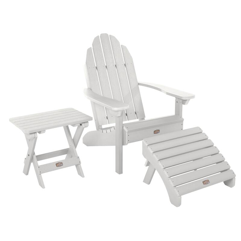 HIGHWOOD 3-Piece Adirondack Seating Set - White
