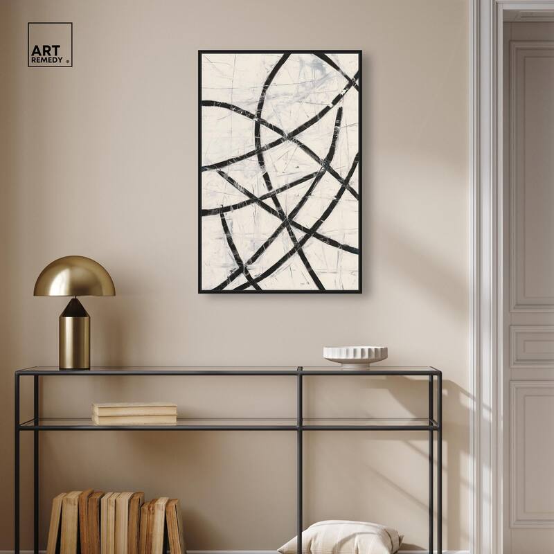Intersecting Lines I Canvas by Art Remedy