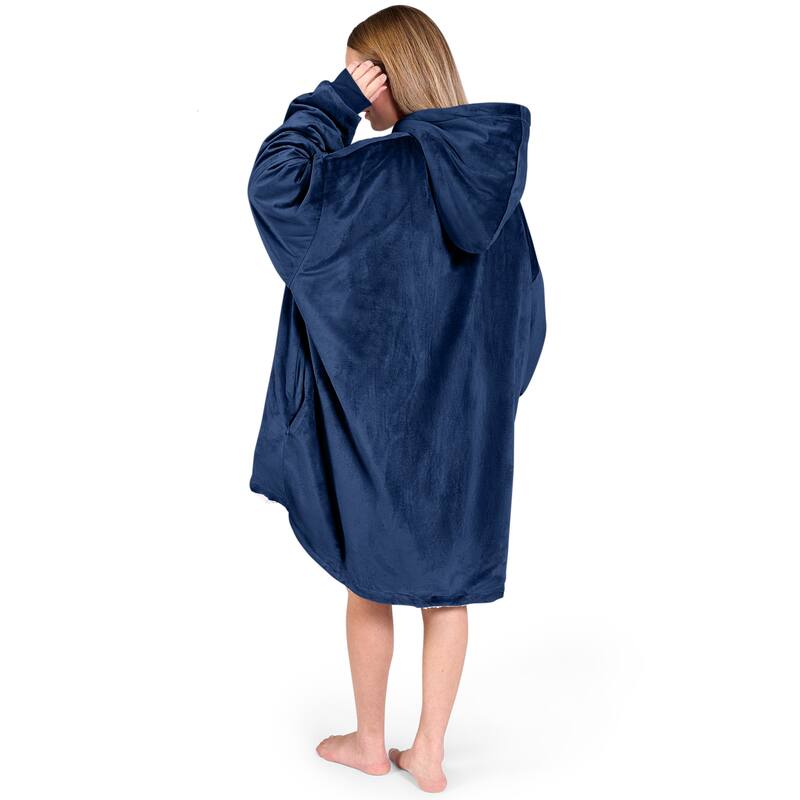 Bare Homey B-Cozy Oversized Sherpa Wearable Blanket
