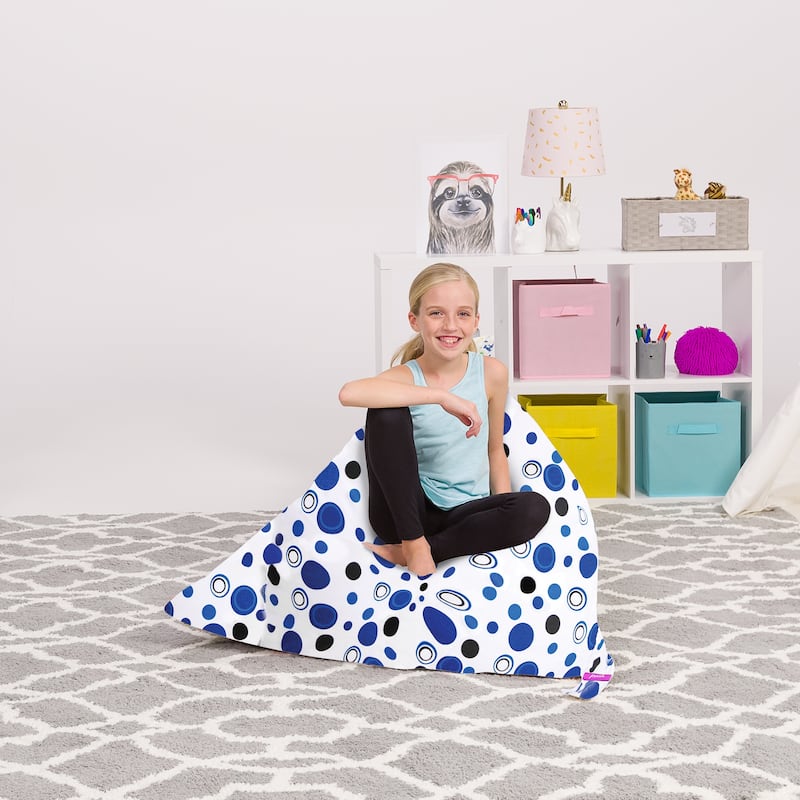 Stuffie Animal Storage Bean Bag Chair Cover, Room Organizer