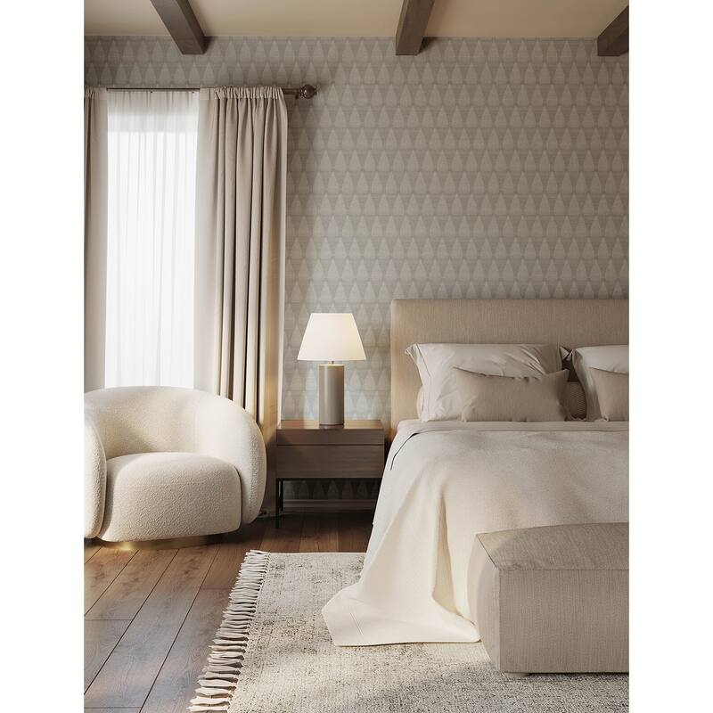 A-Street Prints Mirko Stone Ogee Wallpaper