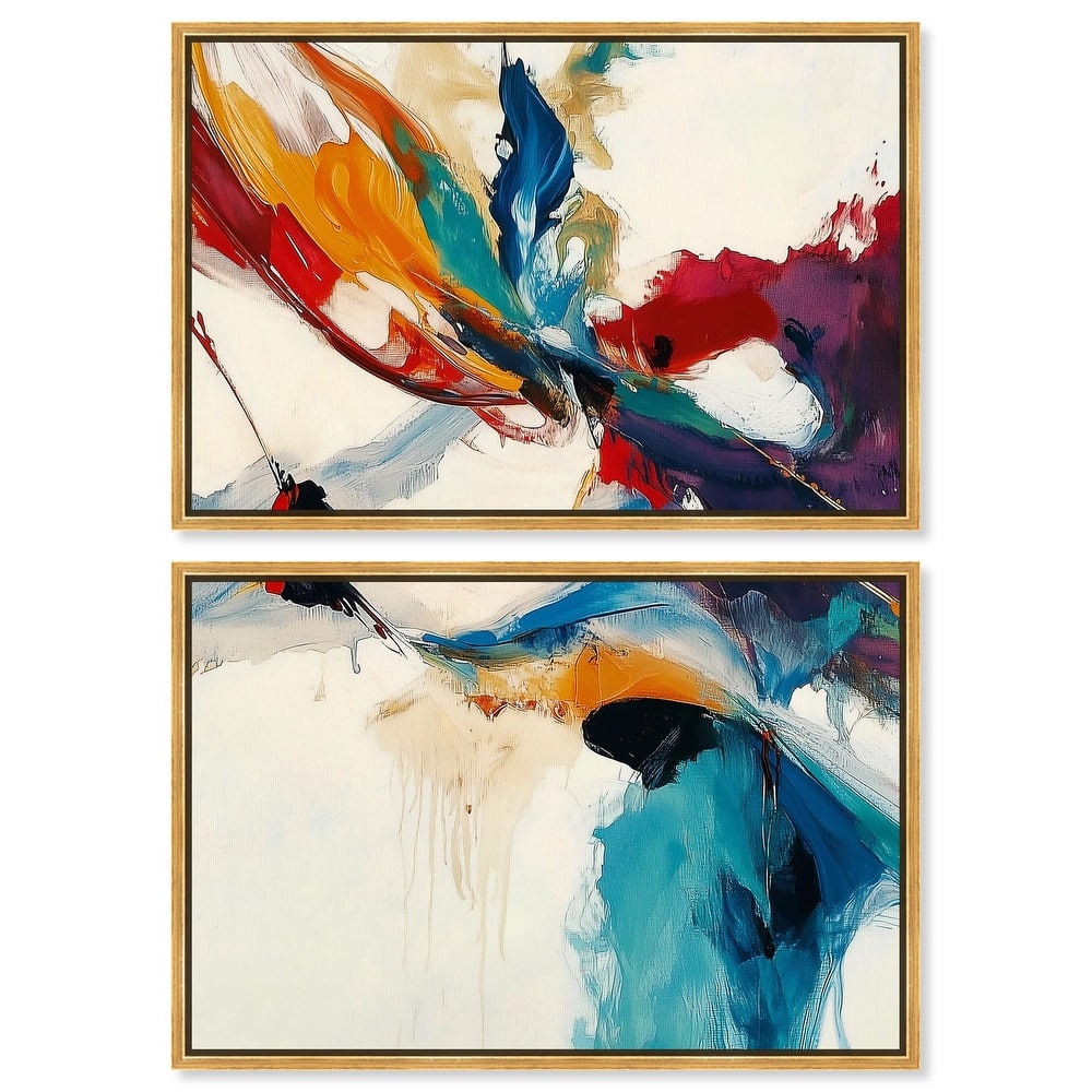 Vibrant Palette III Canvas Set of 2 by Art Remedy