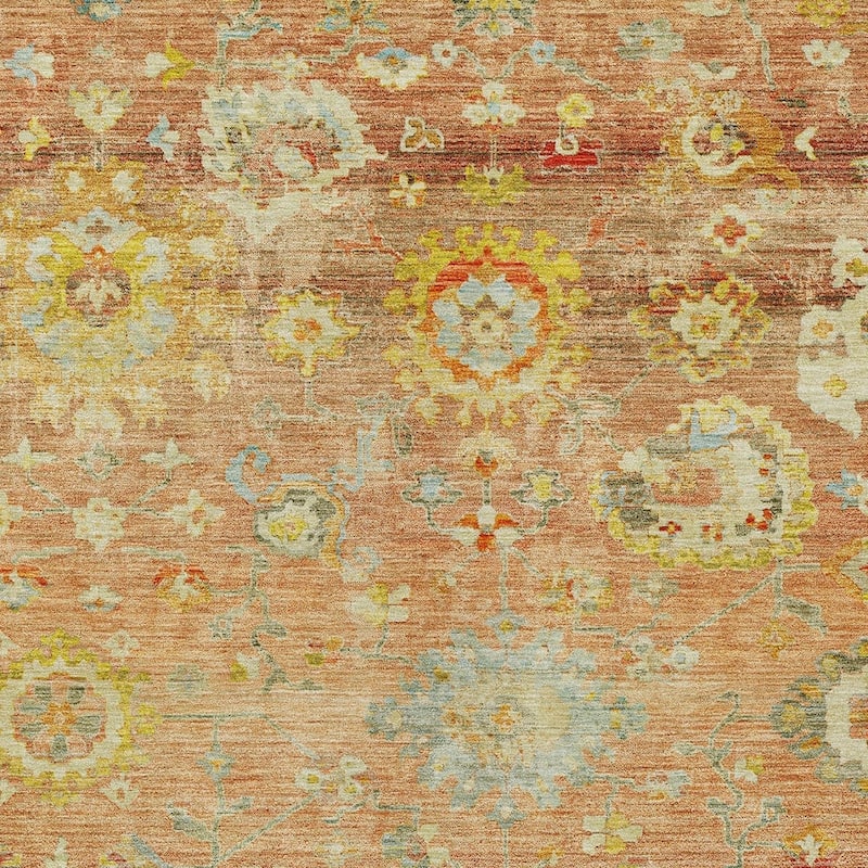 HomeRoots Floral Traditional Rectangle Outdoor Rug