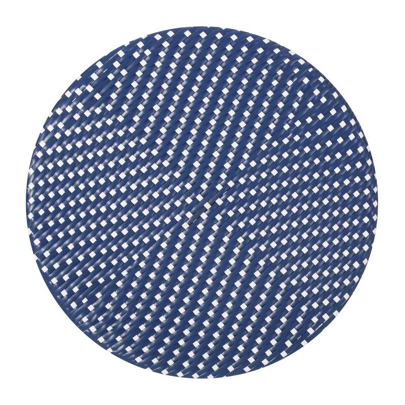 Picardy Outdoor Aluminum and Wicker Outdoor French Cafe Table by Christopher Knight Home - 21.75"L x 21.75"W x 28.50"H