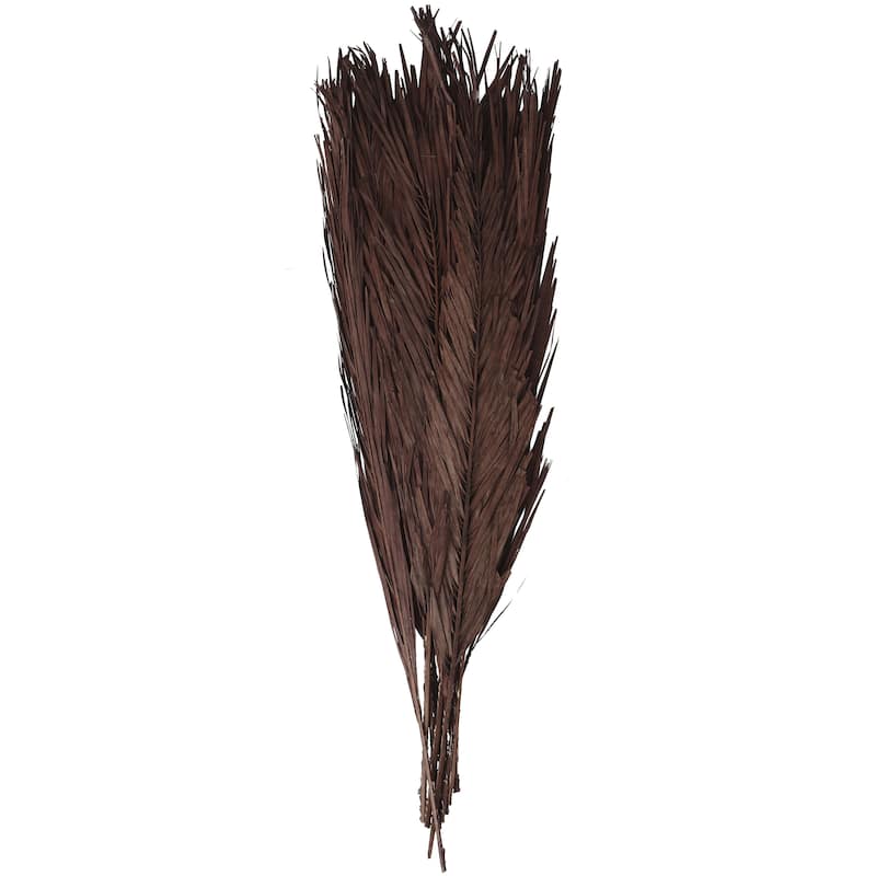 Dried Plant Palm Leaves Tall Home Decor Natural Foliage with Grass - Light Brown, Dark Brown, Green - Roche River Decor