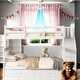 preview thumbnail 15 of 37, Stairway Twin-Over-Full Bunk Bed with Twin Size Trundle, Storage and Guard Rail for Bedroom, Dorm White