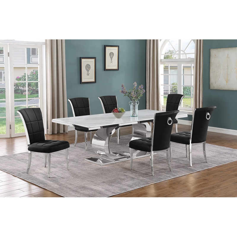 9 Piece Sets Marble Dining Sets Bed Bath Beyond