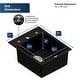 preview thumbnail 32 of 65, Karran QT-825 Drop-in 15-3/4" Single Bowl Quartz Composite Kitchen Sink