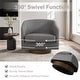 preview thumbnail 53 of 88, 31.1'' W Modern Barrel Swivel Accent Chair