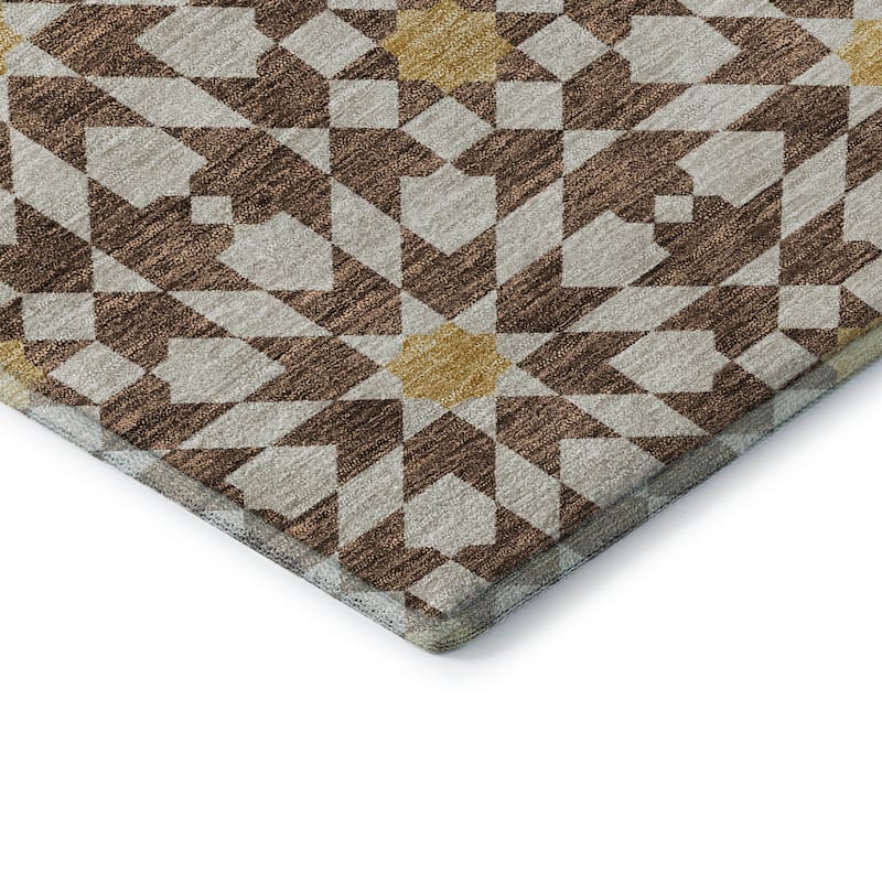 Premium Washable Super Soft Modern Mosaic Mayfield Rug