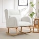 preview thumbnail 32 of 80, HOMYKA 28" Wide Rocking Chair for Nursery TD-White