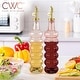 preview thumbnail 44 of 196, COOK WITH COLOR Glass Olive Oil Bottle Dispenser - 2 Pack- 17oz Oil and Vinegar Carafe Decanter