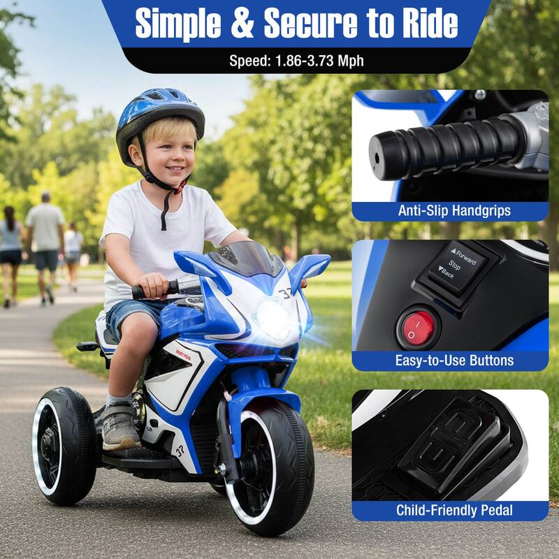 Costway Kids Ride on Motorcycle 6V Battery Powered Mini Electric - See Details