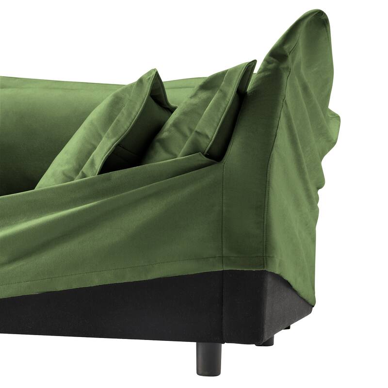 83.4″ Chenille Modular 3-Seater Sofa with Washable Covers & 300 lb Capacity