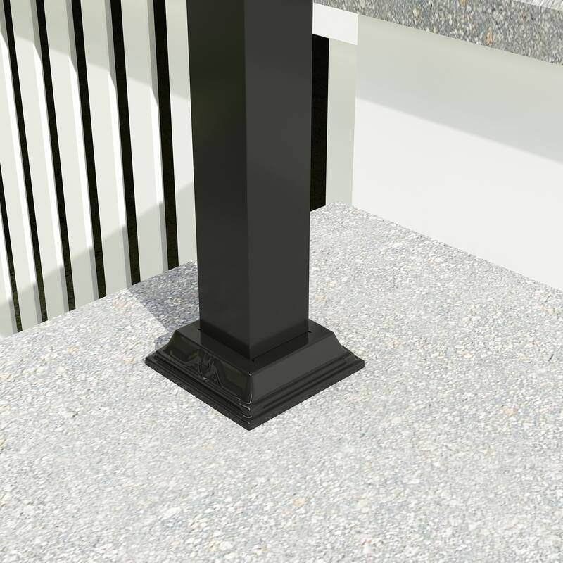 Duty Wrought Iron Outdoor Handrail Safety Rail for Steps, Porches