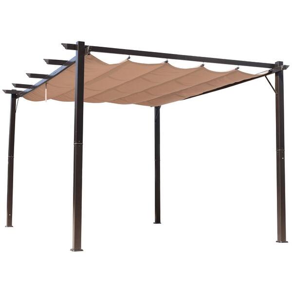 Outsunny Steel Outdoor Backyard Patio Pergola 10 X 13 On Sale Overstock 22276820