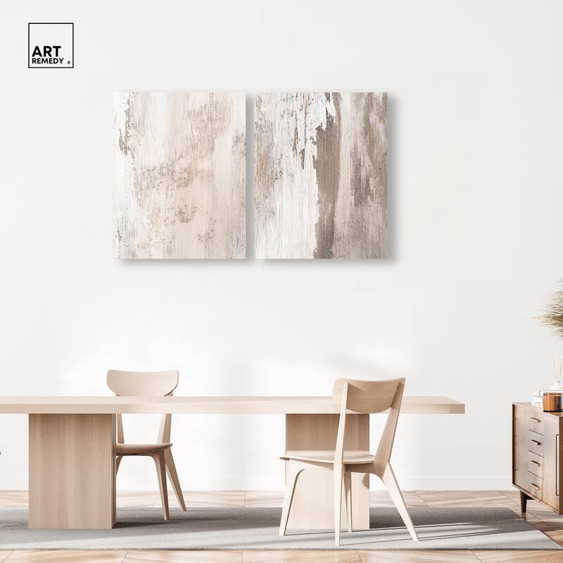 Striated Texture III Canvas Set of 2 by Art Remedy, Gallery Wrapped