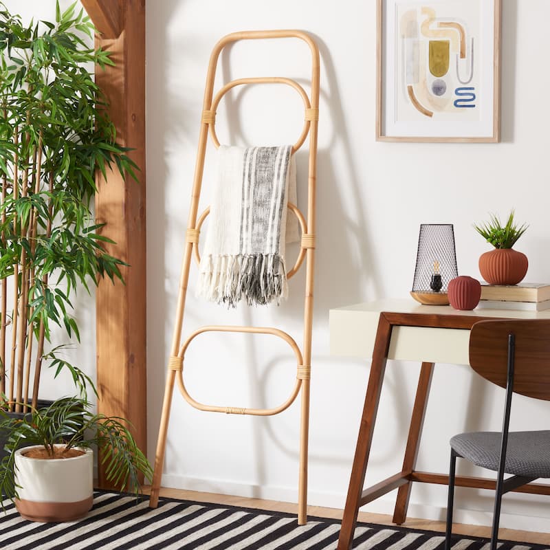 SAFAVIEH Home Collection Keita 3 Tier Towel Hanger - 26" W x 1" D x 67" H