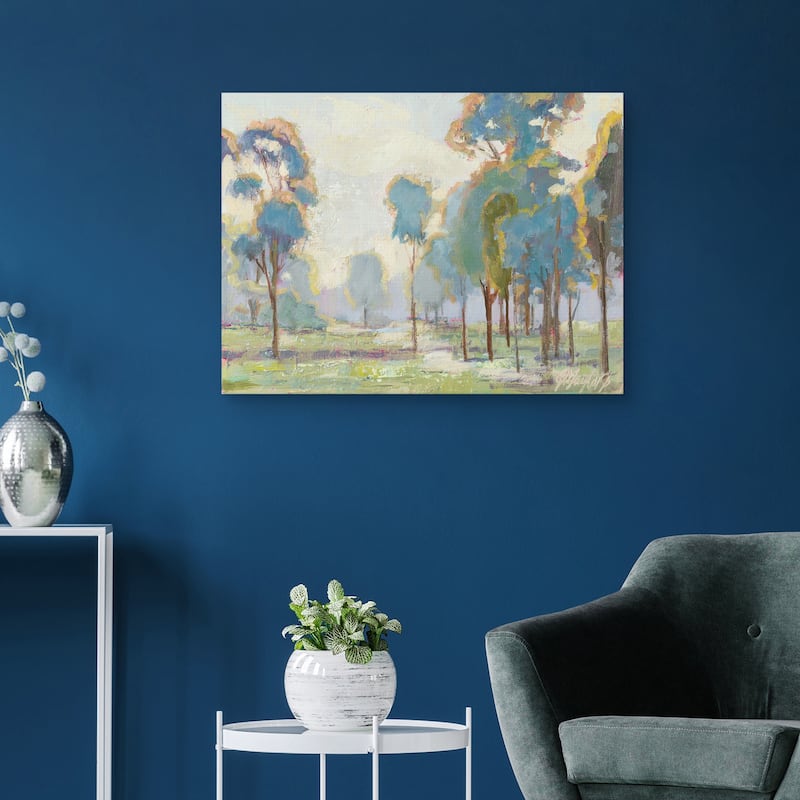 Blue Trees by Jennifer Stottle Taylor Canvas Art Print