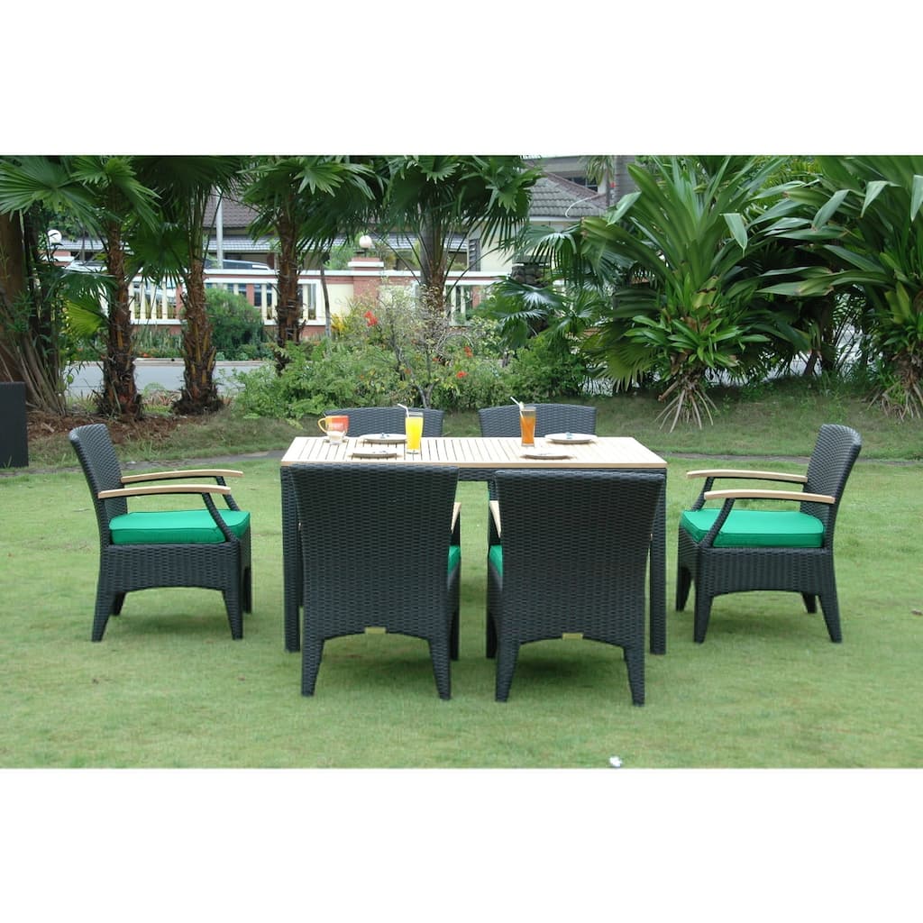 Rococo Radiance 7-Piece Dining Set - Outdoor Patio Furniture Set