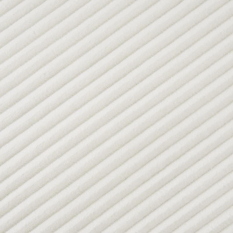 Roomfitters Dual-Layer Ottoman Footrest for Living Room, Plush Corduroy Fabric with Pocket Spring Seat, Beige