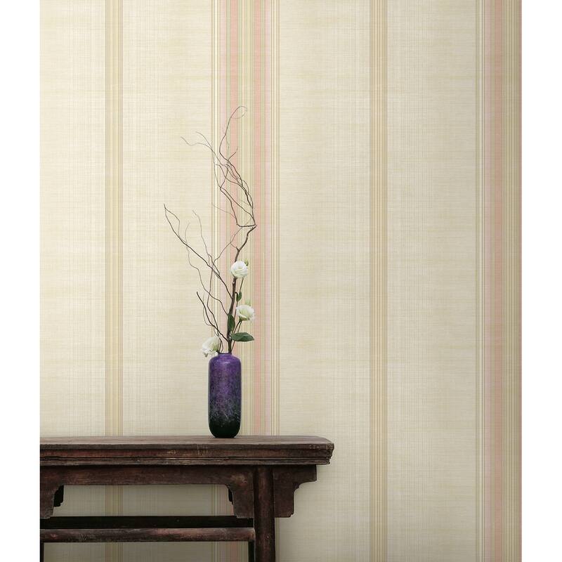 Seabrook Designs Vesper Stripe Unpasted Wallpaper