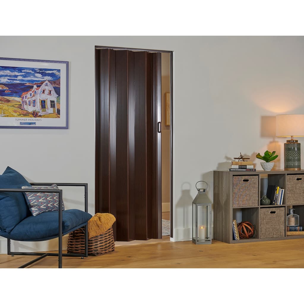 Towne Collection Riverside Roasted Coffee PVC 36-inch Folding Door