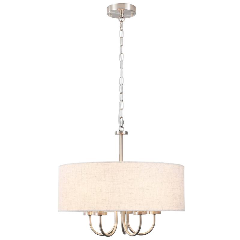 5-Light Modern Semi Flush Mount Ceiling Light for Dining Room Bedrooms Living Room - N/A